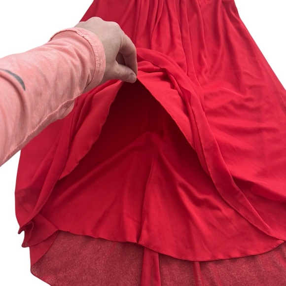 Princess Collection Red Rhinestone Dress size 4 with straps homecoming cocktail - Picture 4 of 11